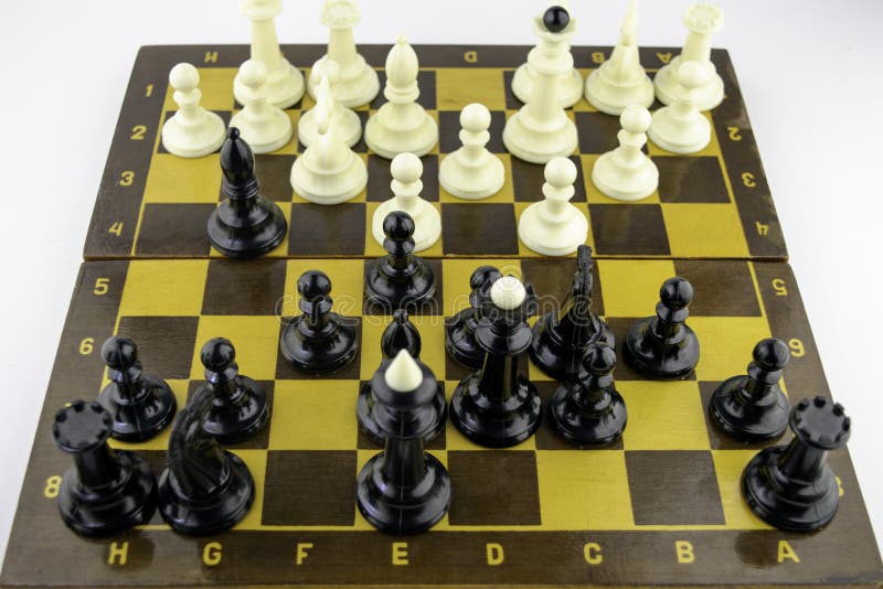 Chess Pieces Board Layout Stock Photo 666380296