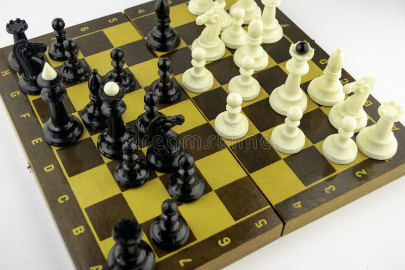 Chess Pieces Board Layout Stock Photo 666380395