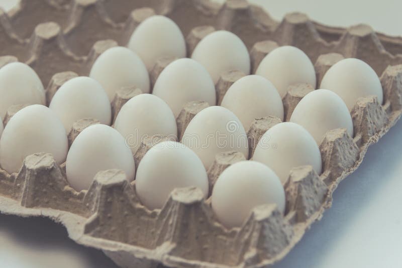 White Chicken Eggs, a Selective Egg Stock Photo Image of natural