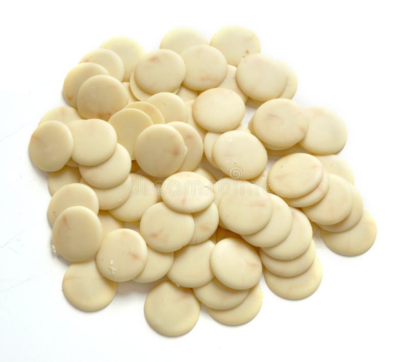 White Chocolate Morsels stock image. Image of pieces 19373147