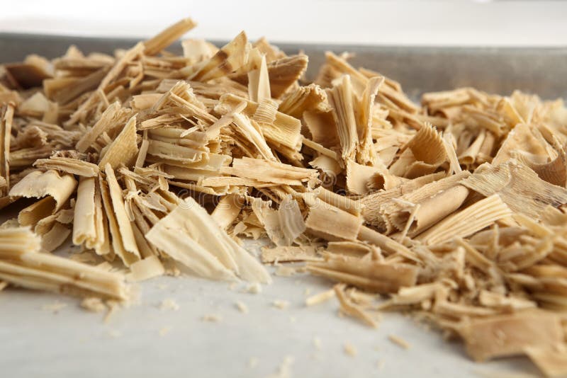 White chocolate flakes stock photography