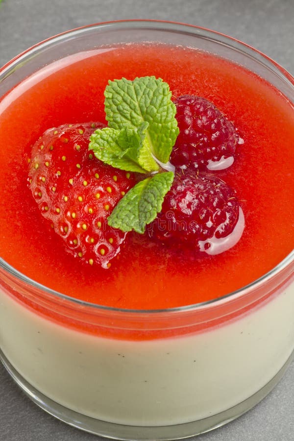 White Chocolate Panna Cotta Stock Photo Image of dessert, gourmet