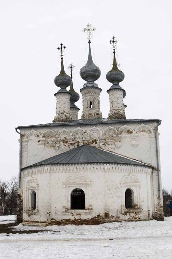 White Christian church in Suzdal