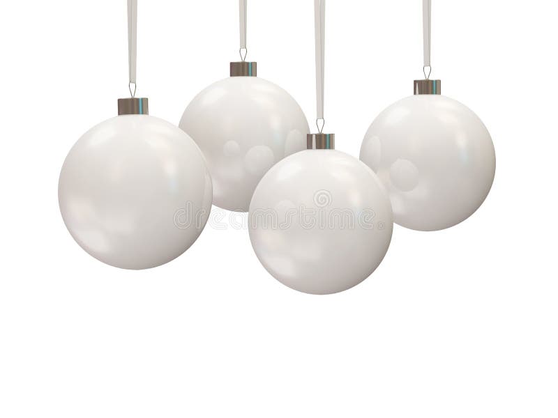 White Christmas Balls