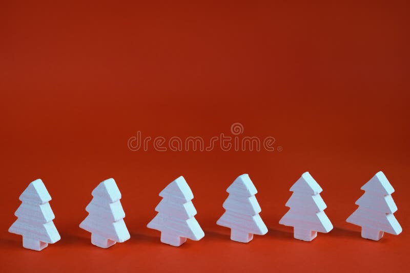 White christmas trees