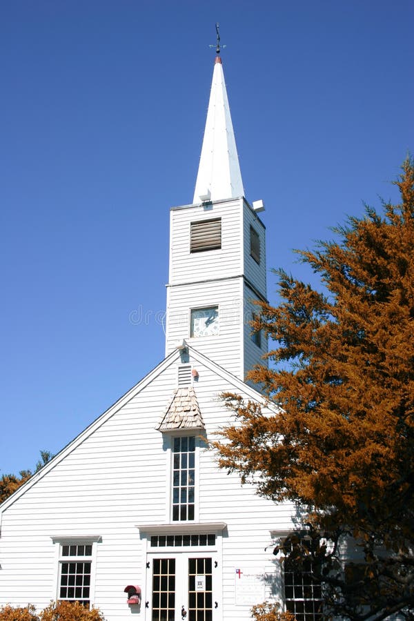 White church steeple