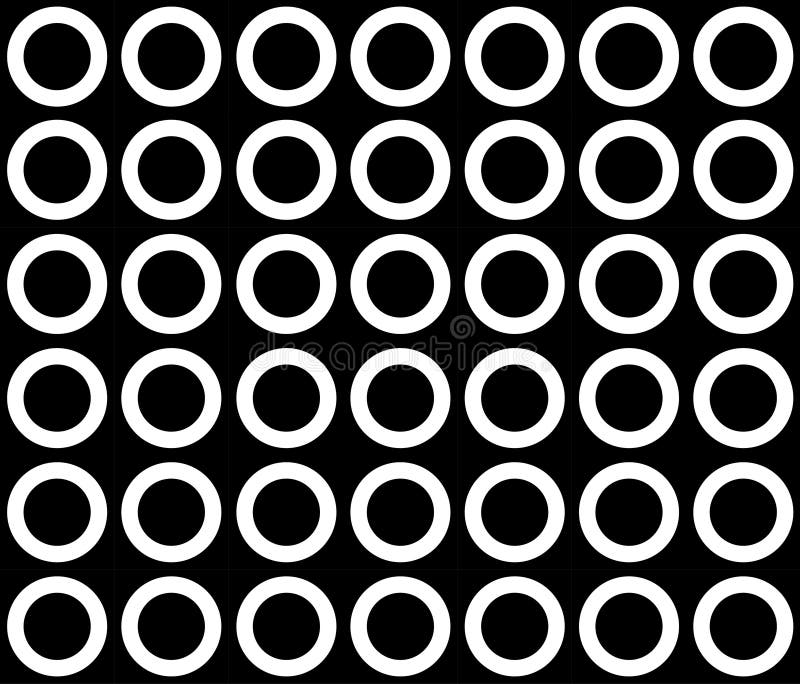 White Circle on Black Background. Image for Background Stock