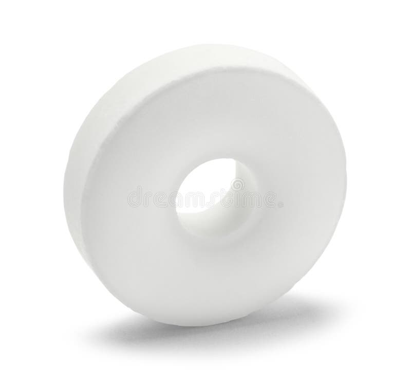 White Circle Candies stock photo. Image of isolated, group 73397258