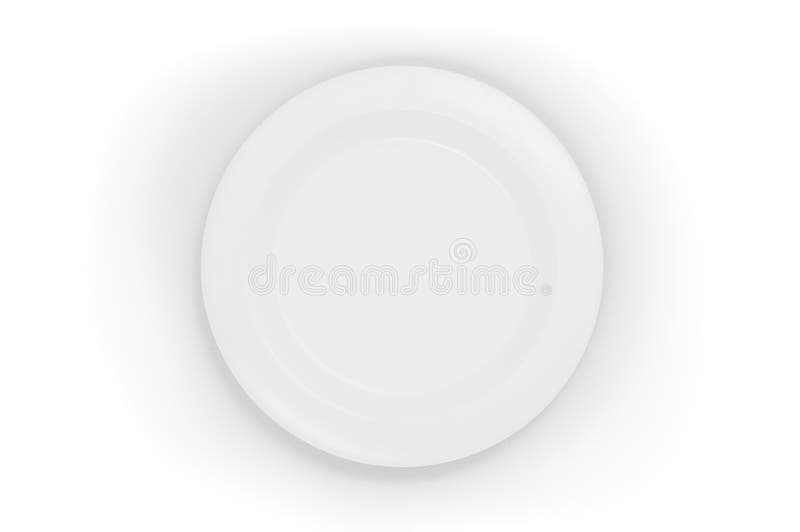 White & clean dish stock photo