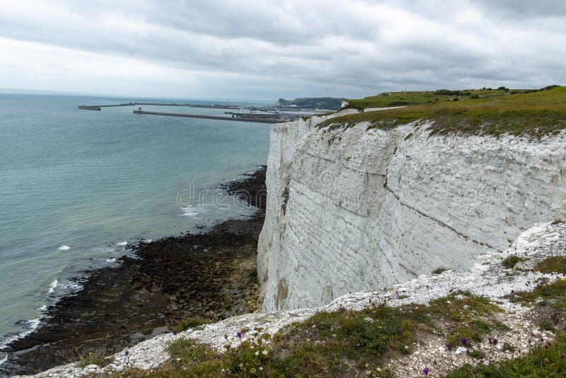 White Cliff of dover stock photo. Image of countryside - 236356894