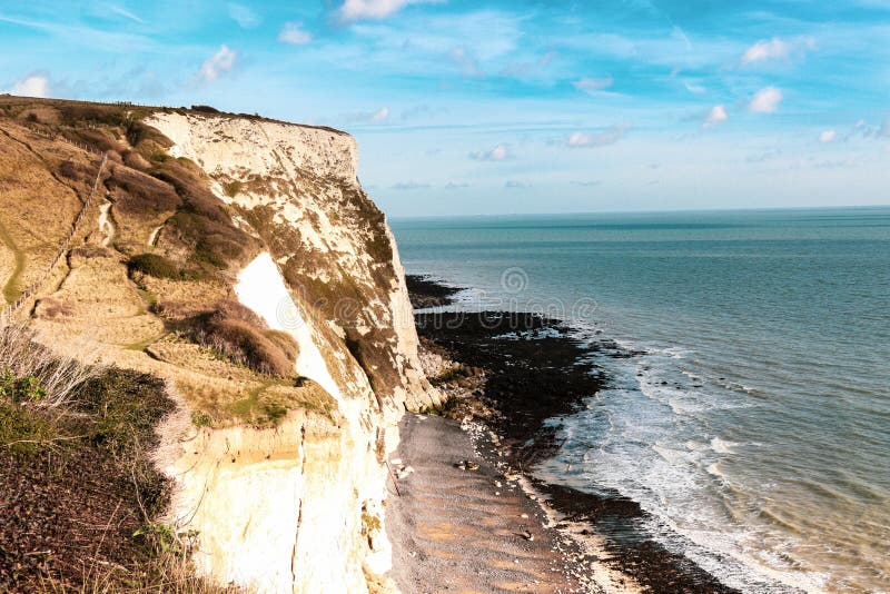 The White Cliffs of Dover stock photo. Image of cliff - 137397680