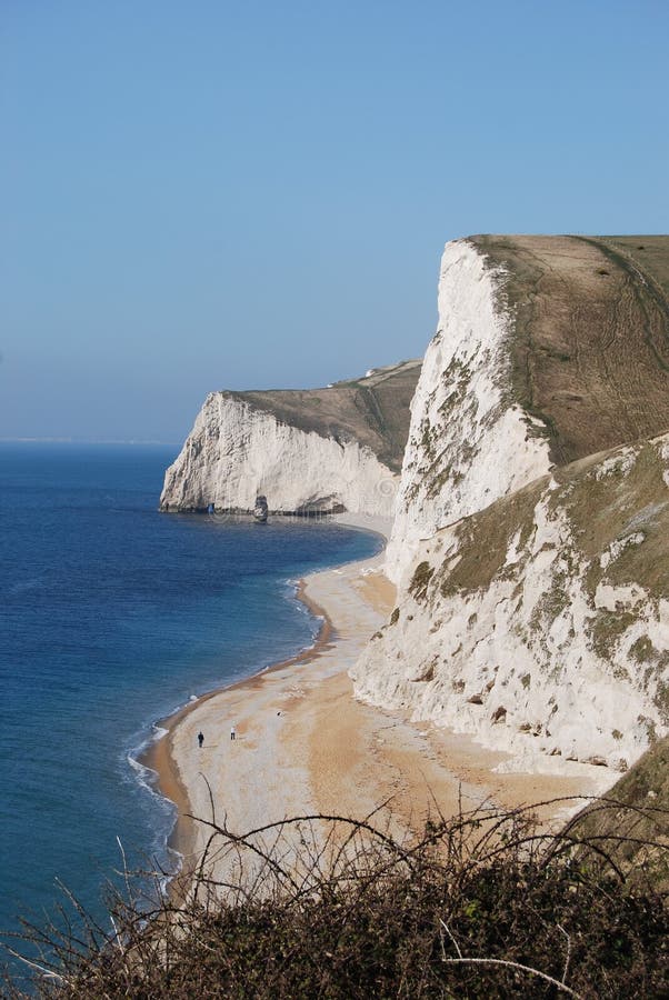 White Cliffs at Durdle Door in England Stock Image Image of ocean