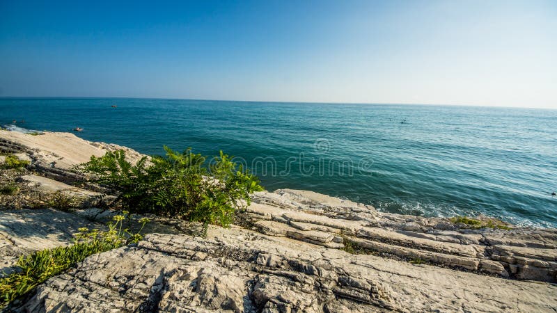 White cliffs on the sea stock photography White cliffs on the sea stock photography