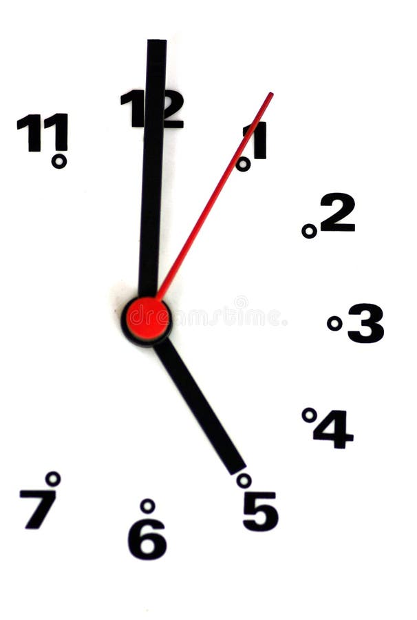 A White clock face. royalty free stock photo