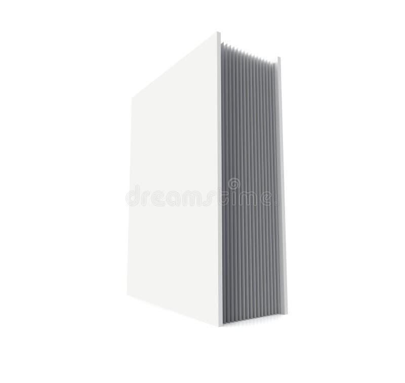 White closed book II stock illustration White closed book II stock illustration