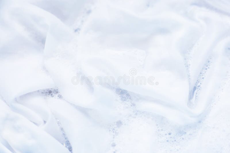 White Clothes Soak, before Washing. Stock Photo Image of blue, dirty