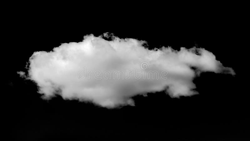 White Cloud on a Black Isolated Background for Pasting in Image in Overlay  Mode Stock Image - Image of cloud, bright: 178473377