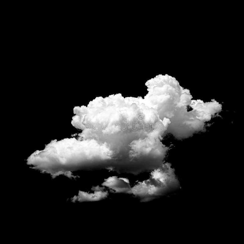 White Cloud Isolated Over a Black Background Realistic Cloud Stock Image -  Image of design, white: 149447635