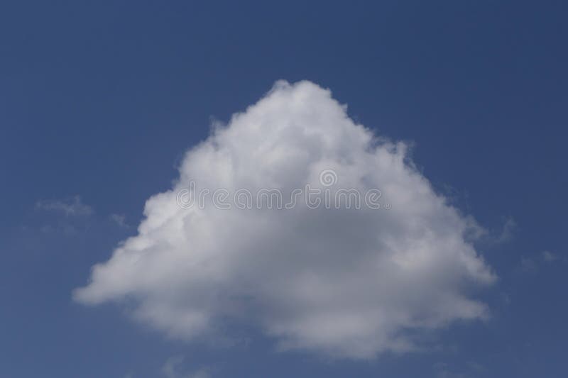 White Cloud Looking Like Pyramid in a Blue Sky Stock Photo - Image of ...