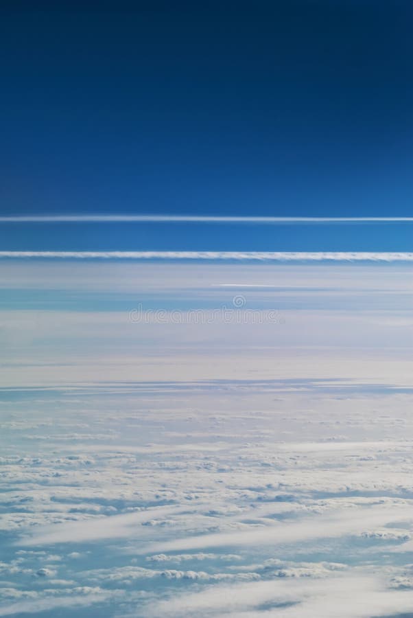 White clouds in blue sky stock photo. Image of ozone 58862268