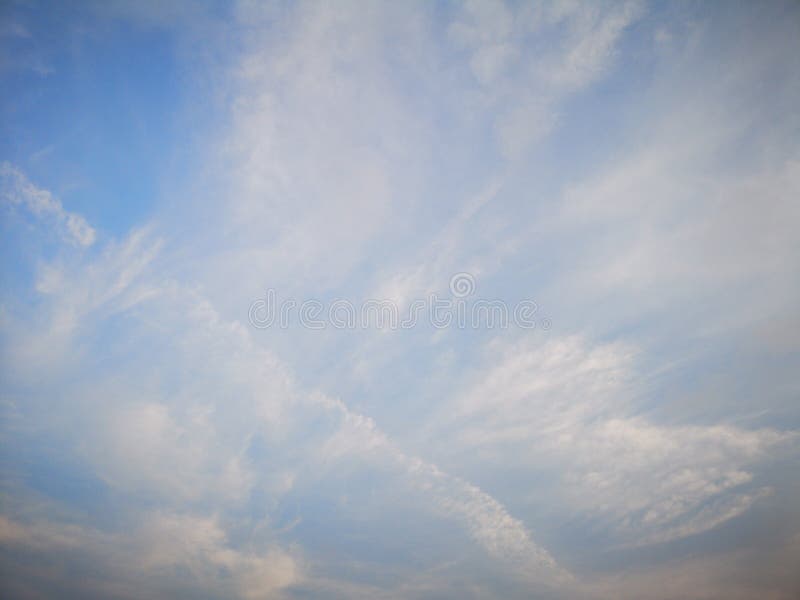 White Cloudy Blue Sky Background Stock Photo 6836095678