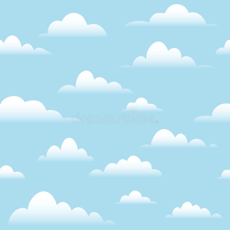White Clouds on Blue Sky Background and Place for Text Stock Vector -  Illustration of contrasting, nature: 123975255