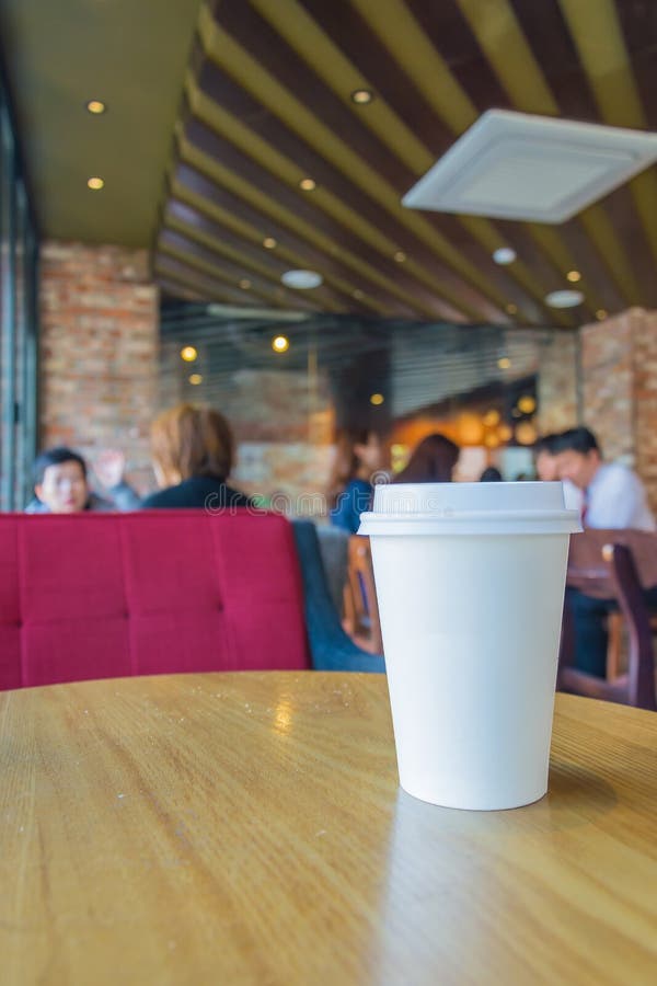 White Coffee Cup in Coffee Shop Stock Image Image of breakfast