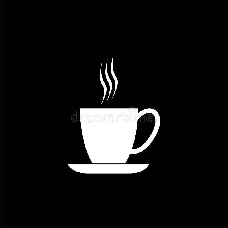 Coffee Cup Icon Coffee Cup Logo Coffee Time Coffee Cup On Dark