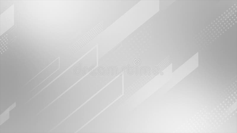 White color diagonal lines slowly moving geometrical tech background stock illustration