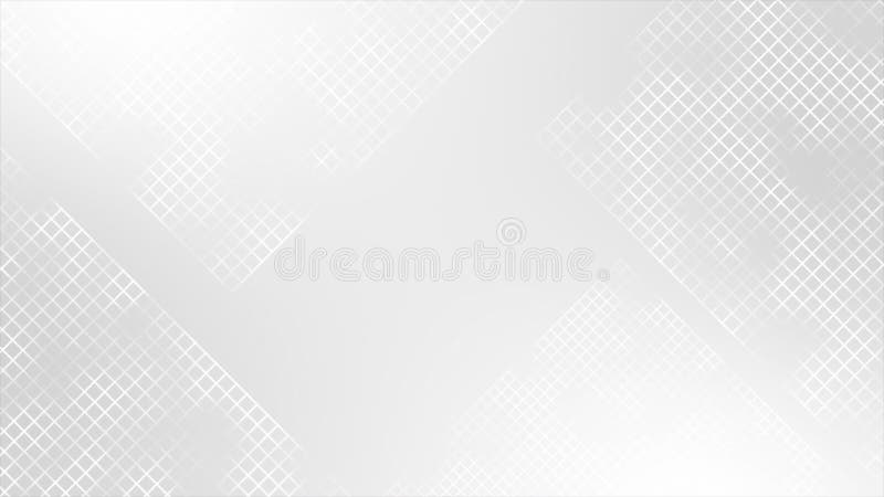 White color grid design box pattern abstract geometrical loop able futuristic background vector illustration