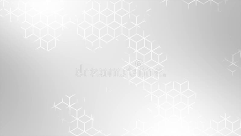 White color hexagonal design abstract pattern geometrical background royalty free illustration