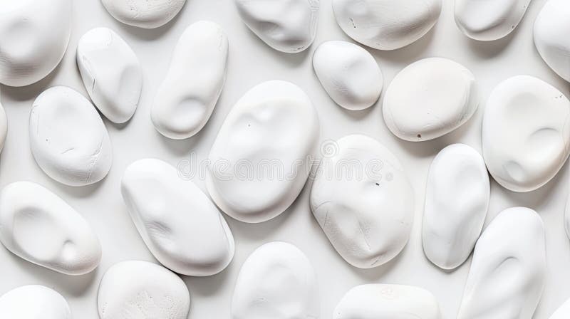 White Color, Minimalist Style, Wallpaper with a Geometric Seamless