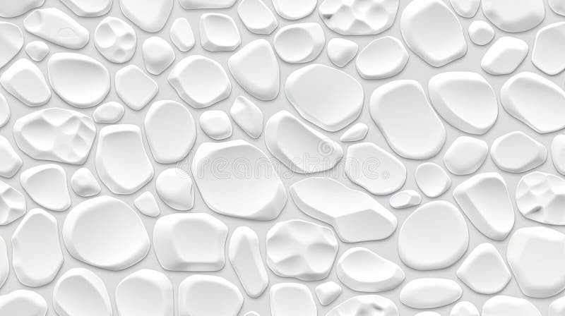 White Color, Minimalist Style, Wallpaper with a Geometric Seamless