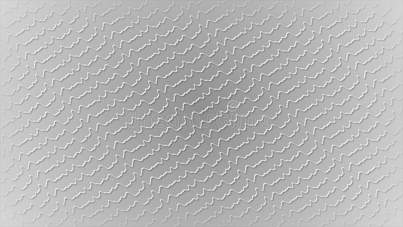 White color multiple parallel zig-zag lines moving abstract pattern modern design loop able dark geometrical background for presen stock video footage