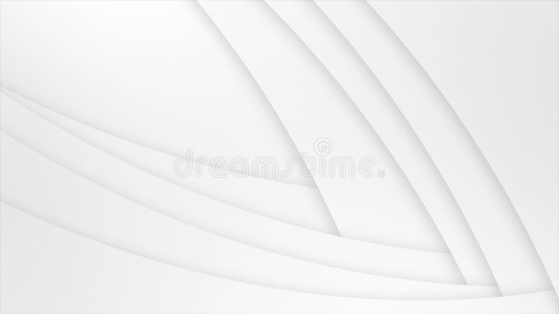 White color multiple shape layers complex pattern futuristic geometrical loop able background vector illustration