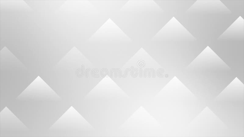 White color multiple square shapes appearing and disappearing design abstract geometrical loop able background royalty free illustration