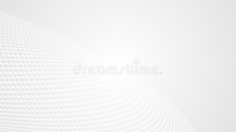 White color simple square shapes futuristic seamless halftone loop able background for business purpose stock illustration