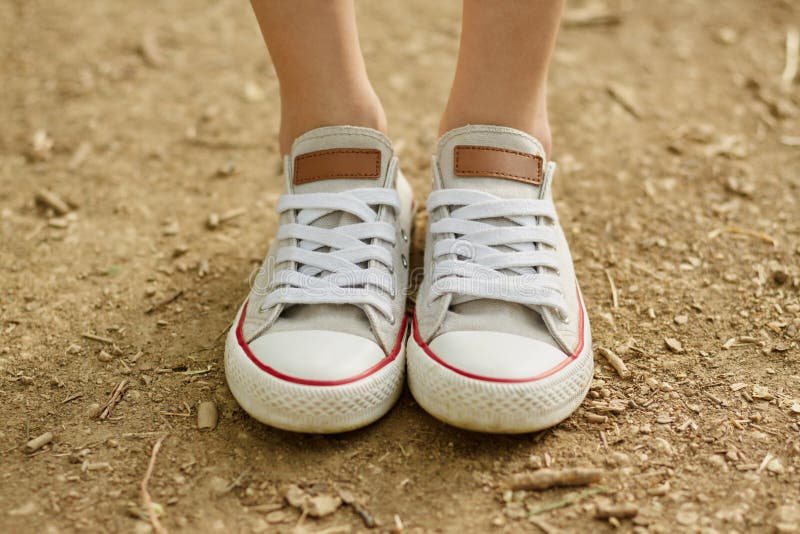 White converse stock photo. Image of woman, shoe, rubber - 55794352