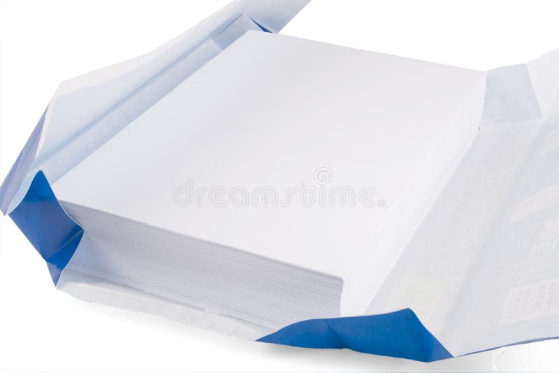 White copy paper stock photo. Image of print, copier, page 5504826