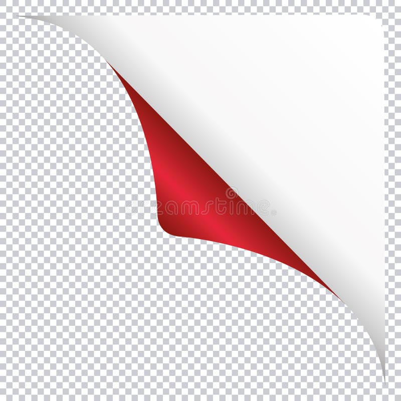 White Corner Banner Design Element Isolated on Transparent Background