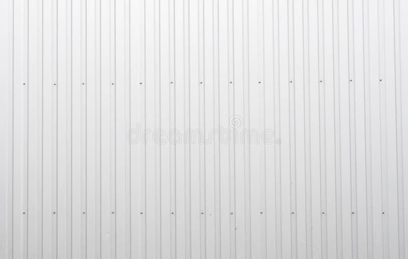 White Corrugated Metal Sheet Texture Surface of the Wall. Galvanize