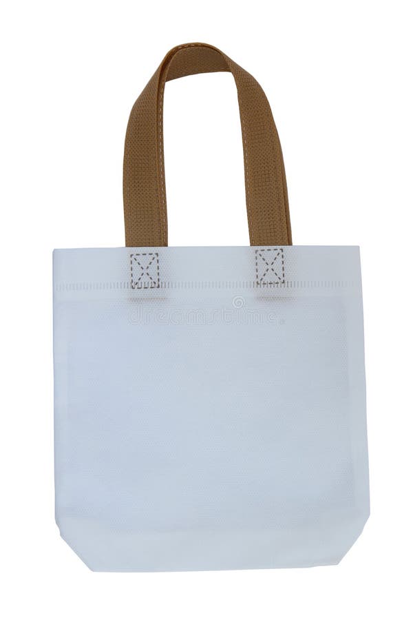 White cotton bag isolated stock photo. Image of material 75013478