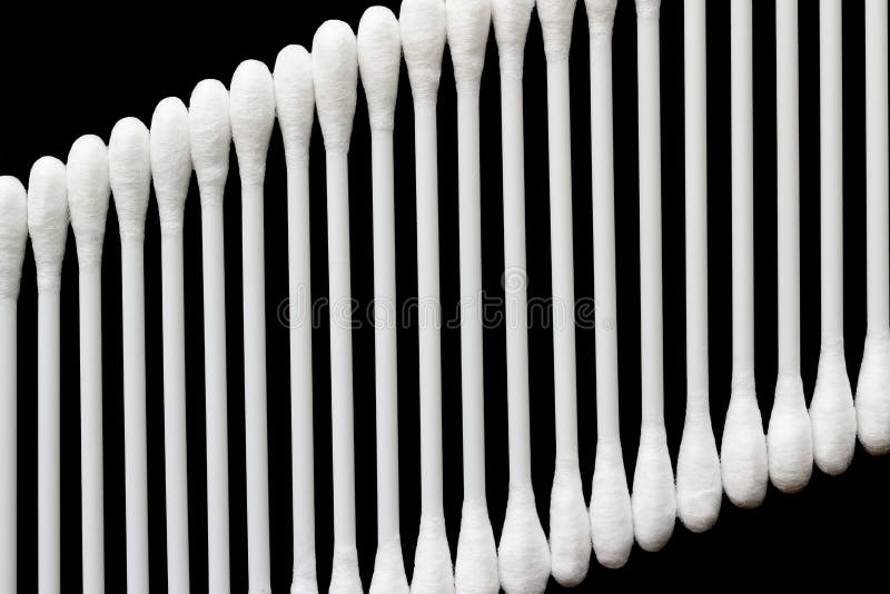 White Cotton Buds are Arranged 11 Stock Image Image of hygiene