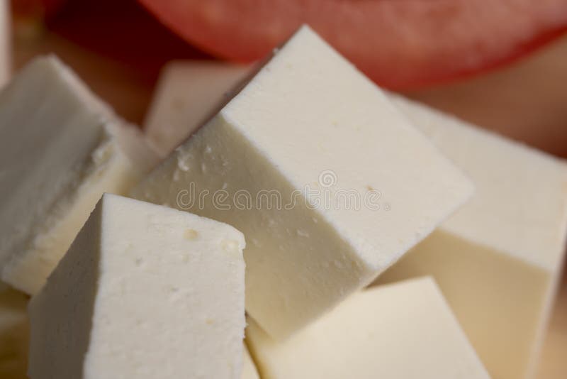 White Cream Cheese for Making Salads Stock Photo Image of greek
