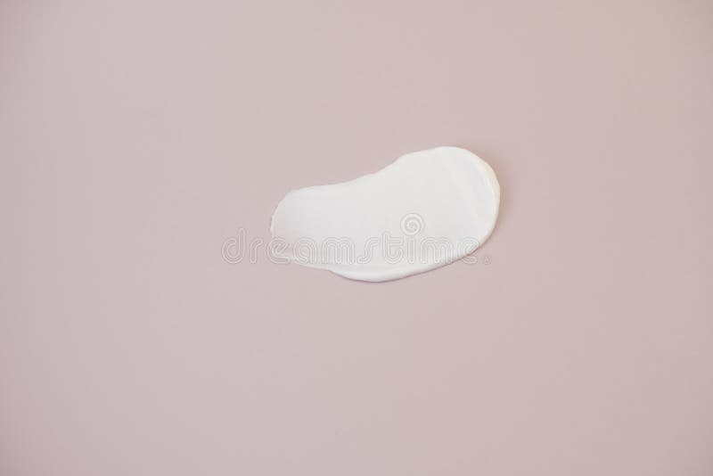 White Cream Texture on a Pink Background. Stock Image Image of beauty
