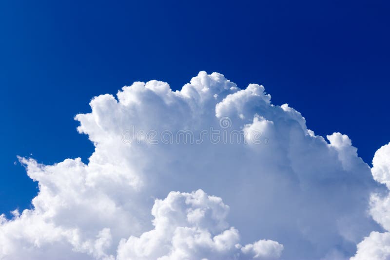 White Creamy Clouds in the Blue Sky Stock Photo Image of cloudscape
