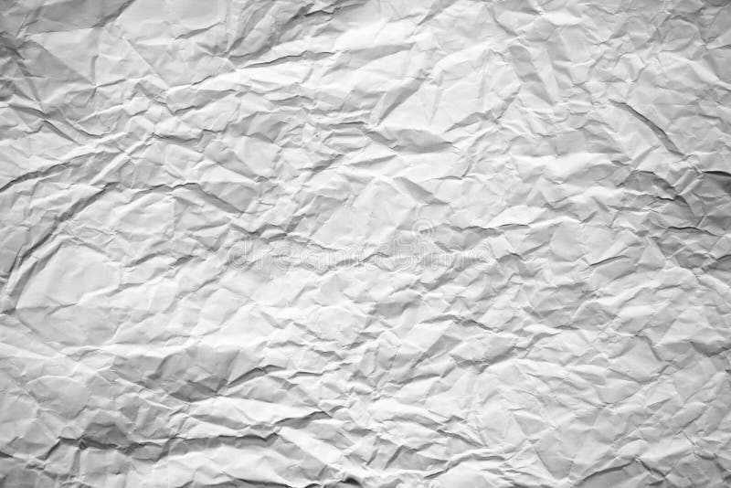 White crumpled paper texture. Natural background, design element. Texture of white crumpled paper. Light background, design element.