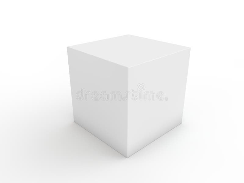 White cube for next design stock illustration