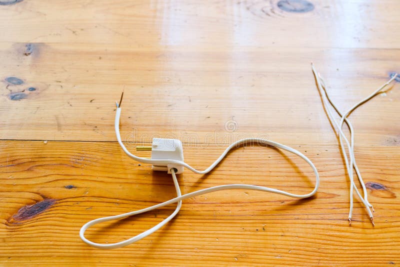 Loose electrical wires stock image. Image of improvement 50481155