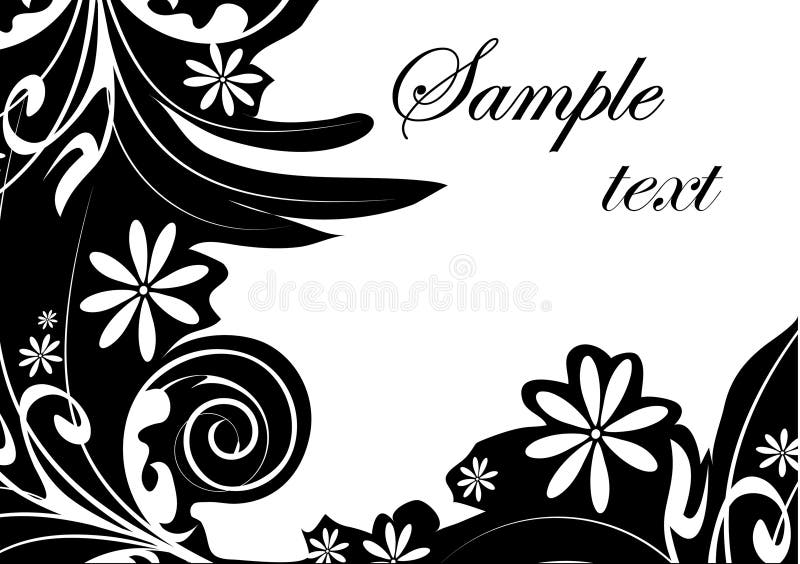 White decorative flowers stock vector. Illustration of floral 9023352